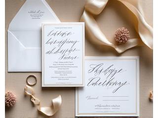 Invitaciones de boda con caligrafía